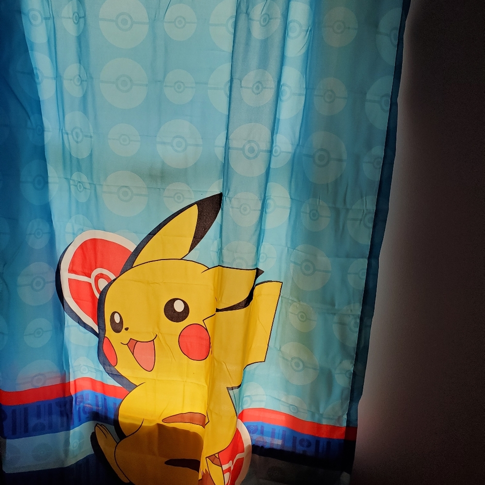 Pikachu curtain panels (2 sets)